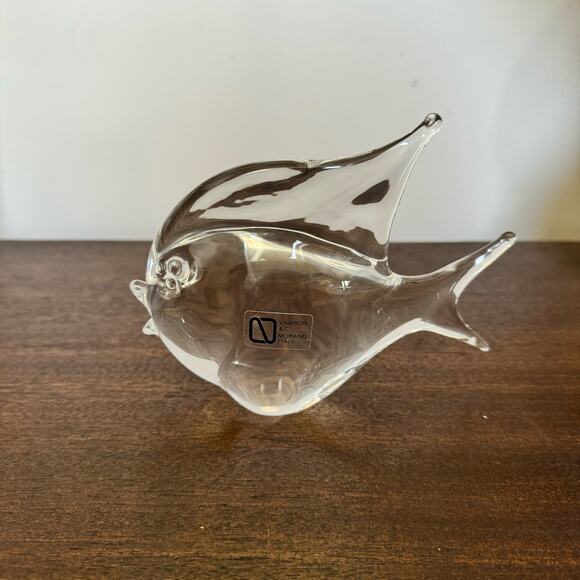 V Nason & C Murano Clear Glass Angelfish Tropical Fish Figurine Statue Unsigned - Picture 7 of 16
